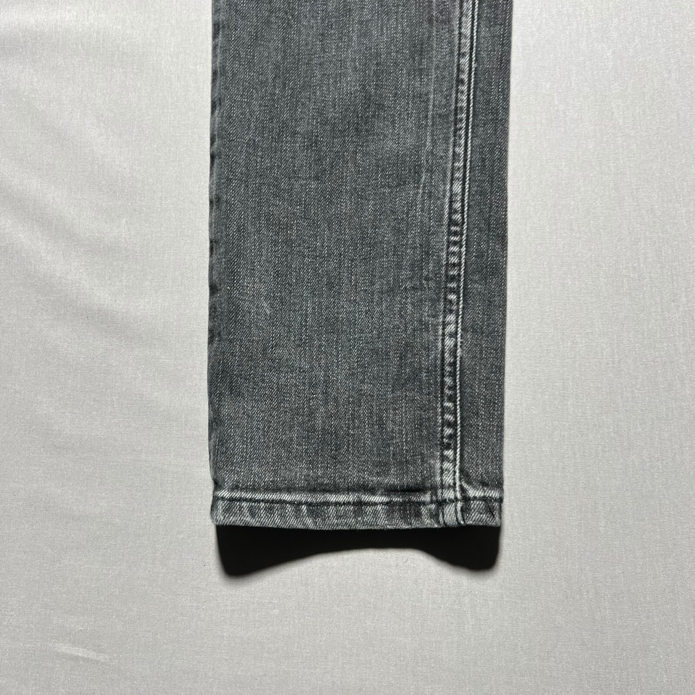 AllSaints Mens Chacoal Gray Denim Distressed Mid Rise Denim Skinny Jeans Size 32 - Picture 4 of 15